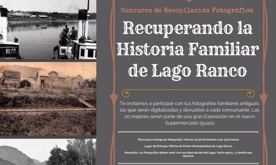 Concurso fotográfico busca recuperar la historia familiar de Lago Ranco