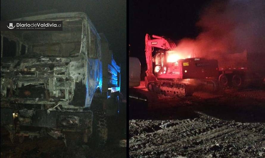 Ataque incendiario destruyó maquinaria en sector Cutipay: intendente Asenjo condenó atentado