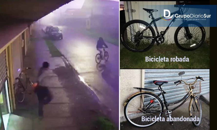 Hombre estacionó bicicleta y huyó con otra - que no era suya - en Paillaco 