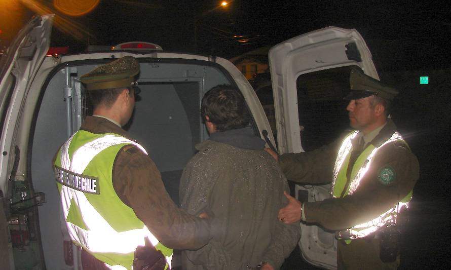 Carabineros detuvo a sujeto por robo con intimidación en Valdivia