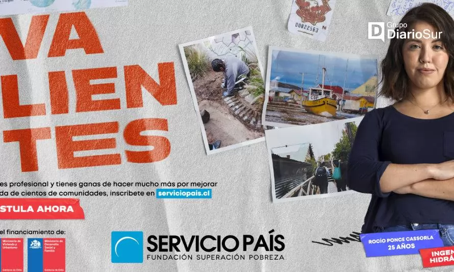 Servicio País convoca a jóvenes "valientes” de todo Chile