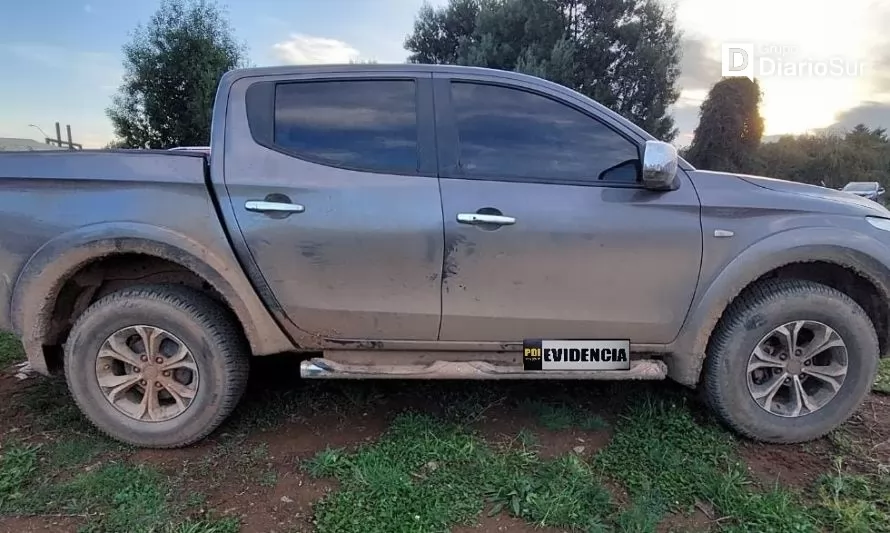 La usaban para robar madera: recuperan camioneta con encargo por robo