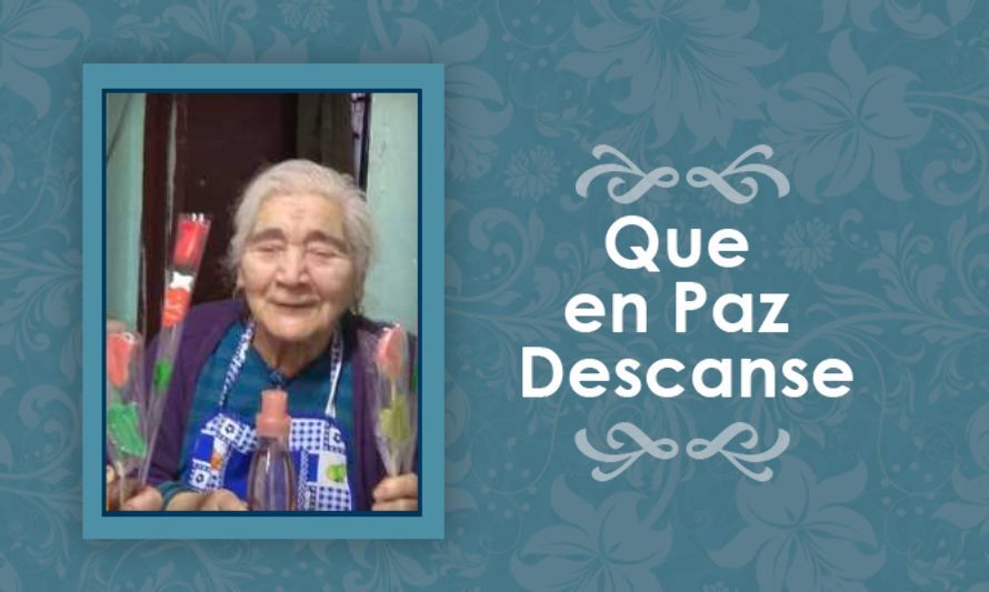 Falleció Margarita del Carmen Illezca Vasquez  (Q.E.P.D.)