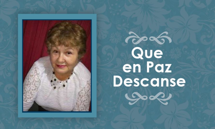Falleció María Angélica Araneda Martínez  (Q.E.P.D)