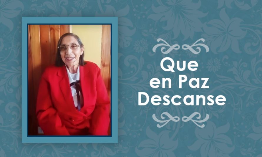 Falleció Sonia Carrasco Carrasco  (Q.E.P.D)